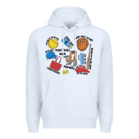 White softball mom Premium Hoodie - MaliasSmallBusiness
