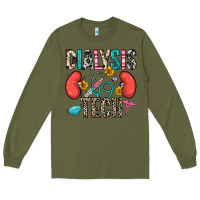 Army Green dialysis tech Long Sleeve Tee - Zillion Design Studio