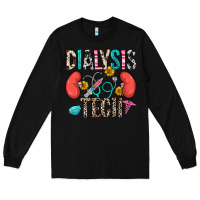 Black dialysis tech Long Sleeve Tee - Zillion Design Studio