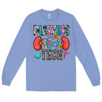 Colony Blue dialysis tech Long Sleeve Tee - Zillion Design Studio