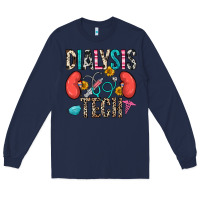 Navy dialysis tech Long Sleeve Tee - Zillion Design Studio
