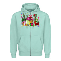 Seafoam mexican gnomes with coffee cups Zipper Hoodie - CTS Tumbler Store