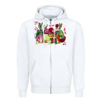 White mexican gnomes with coffee cups Zipper Hoodie - CTS Tumbler Store