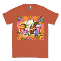 Copper cartoon characters coffee cups Classic Tee - Zillion Design Studio