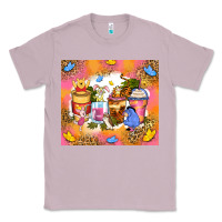 Lilac cartoon characters coffee cups Classic Tee - Zillion Design Studio