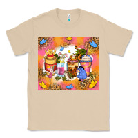 Mushroom cartoon characters coffee cups Classic Tee - Zillion Design Studio