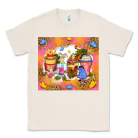 Natural cartoon characters coffee cups Classic Tee - Zillion Design Studio