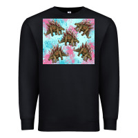 Black dinosaur stegosaurus Premium Sweatshirt - Artiststas