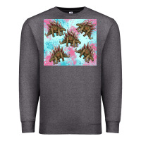 Charcoal Heather dinosaur stegosaurus Premium Sweatshirt - Artiststas
