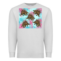 Dove Grey dinosaur stegosaurus Premium Sweatshirt - Artiststas
