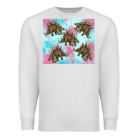 Oatmeal Heather dinosaur stegosaurus Premium Sweatshirt - Artiststas