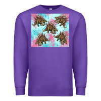 Purple dinosaur stegosaurus Premium Sweatshirt - Artiststas