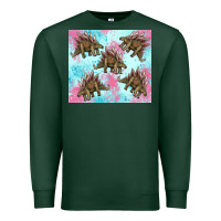 Sports Green dinosaur stegosaurus Premium Sweatshirt - Artiststas