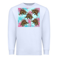 White dinosaur stegosaurus Premium Sweatshirt - Artiststas