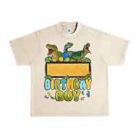 Sandshell customized dinosaur birthday boy Urban Heavy Tee - MaliasSmallBusiness