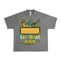Tornado customized dinosaur birthday boy Urban Heavy Tee - MaliasSmallBusiness