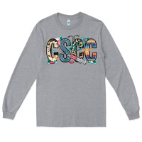 Heather Grey cscc cutaneous squamous cell cancer Long Sleeve Tee - Zillion Design Studio