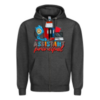 Charcoal Heather assistant principal Zipper Hoodie - Zillion Design Studio