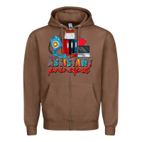Chestnut assistant principal Zipper Hoodie - Zillion Design Studio