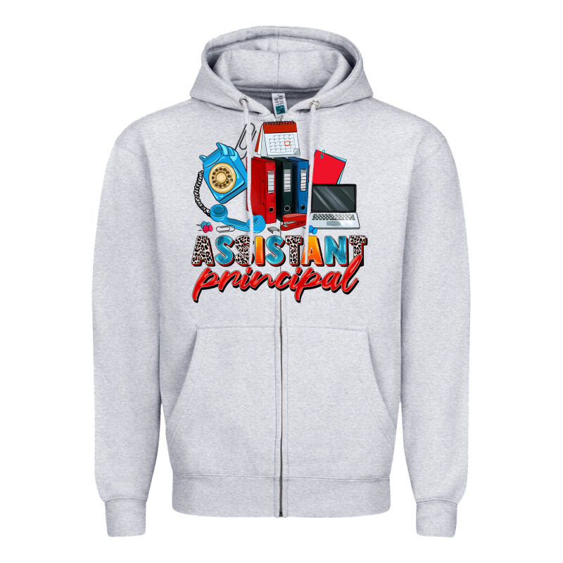 Assistant Principal Zipper Hoodie by Zillion Design Studio | Teevron
