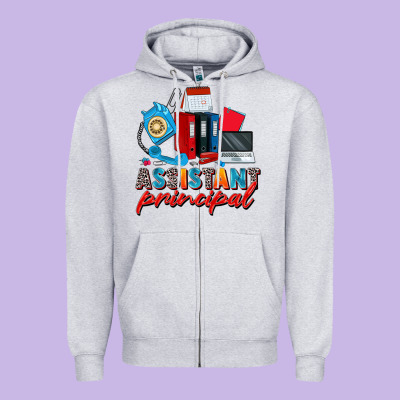 Assistant Principal Zipper Hoodie Designed By Zillion Design Studio