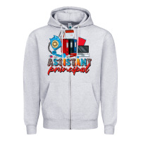 Heather Grey assistant principal Zipper Hoodie - Zillion Design Studio