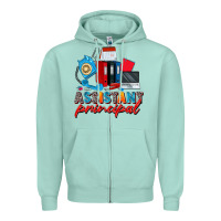 Seafoam assistant principal Zipper Hoodie - Zillion Design Studio