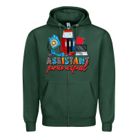 Sports Green assistant principal Zipper Hoodie - Zillion Design Studio