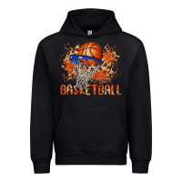 Black custom name basketball Urban Hoodie - MaliasSmallBusiness