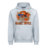 Heather Grey custom name basketball Urban Hoodie - MaliasSmallBusiness