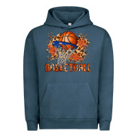 Pigment Midnight Navy custom name basketball Urban Hoodie - MaliasSmallBusiness