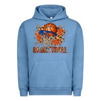 Pigment Pebble Blue custom name basketball Urban Hoodie - MaliasSmallBusiness