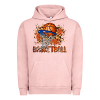 Pigment Salmon custom name basketball Urban Hoodie - MaliasSmallBusiness