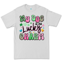 Dove Grey my dog is my lucky charm Premium Tee - Artiststas