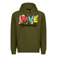 Army Green love grandma life Premium Hoodie - MaliasSmallBusiness