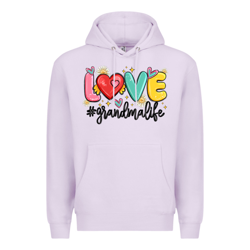 Love Grandma Life Premium Hoodie by MaliasSmallBusiness | Teevron
