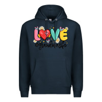Navy love grandma life Premium Hoodie - MaliasSmallBusiness