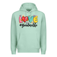 Seafoam love grandma life Premium Hoodie - MaliasSmallBusiness