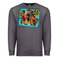 Charcoal Heather western rodeo Premium Sweatshirt - JahusDesignShop