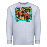 Heather Grey western rodeo Premium Sweatshirt - JahusDesignShop
