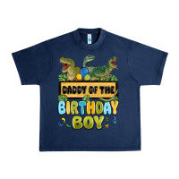Navy daddy of the birthday boy Urban Heavy Tee - MaliasSmallBusiness
