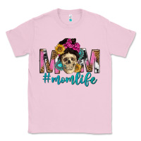 Bubblegum Pink mom life with skull Classic Tee - texasbilliewilder