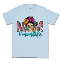 Dusty Blue mom life with skull Classic Tee - texasbilliewilder