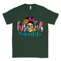 Sports Green mom life with skull Classic Tee - texasbilliewilder