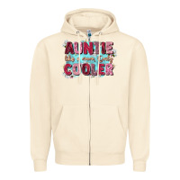 Sandshell auntie like mom only cooler Zipper Hoodie - Zillion Design Studio