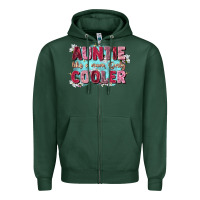 Sports Green auntie like mom only cooler Zipper Hoodie - Zillion Design Studio