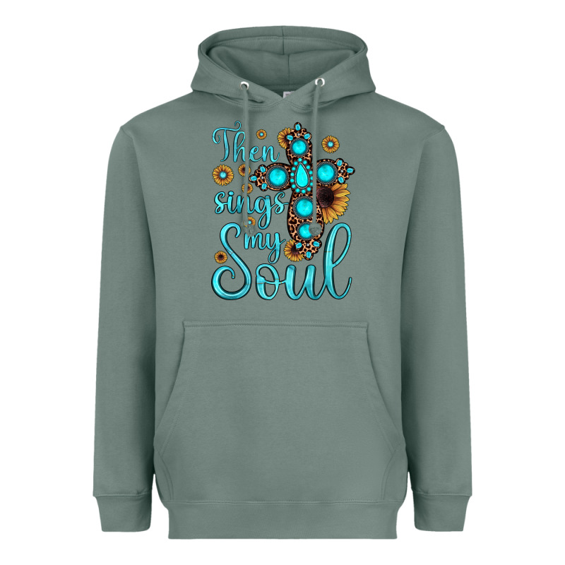 Then Sings My Soul Cross Heavyweight Hoodie by JahusDesignShop | Teevron