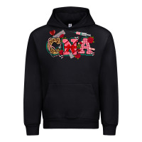 Black valentines day cna Urban Hoodie - NancyCooperArtShop