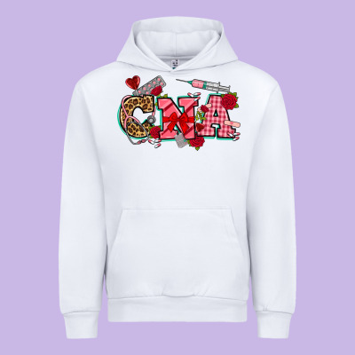Valentines Day Cna Urban Hoodie Designed By Nancycooperartshop