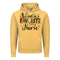 Vintage Mustard santa's favorite nurse Vintage Hoodie - AdoDesignShop